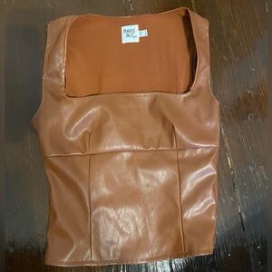 Princess Polly Warm Leather 0 Corset Summer Going Out Top